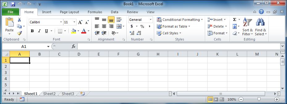 Excel 10 workbook