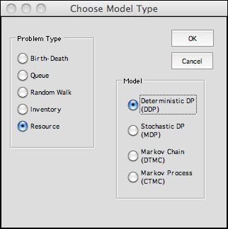 model dialog