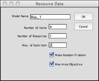 resource dialog