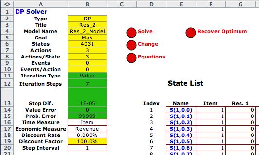 solver worksheet