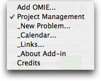 Project Management Menu